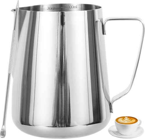 Milk frother jug - frother, 900ml/30oz