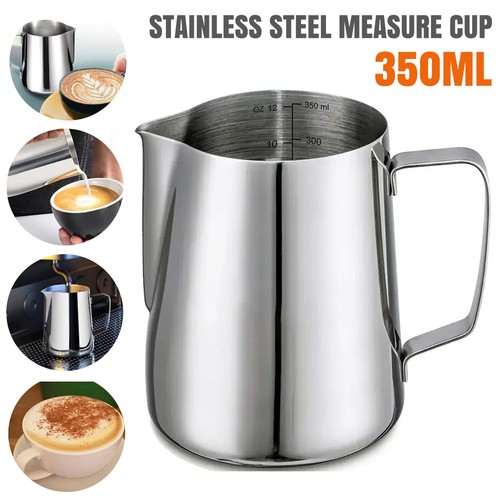 Stainless steel milk jug - steel,