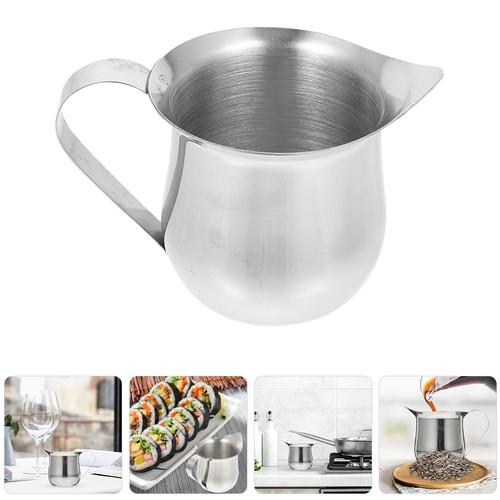 Silver stainless steel milk - silver,