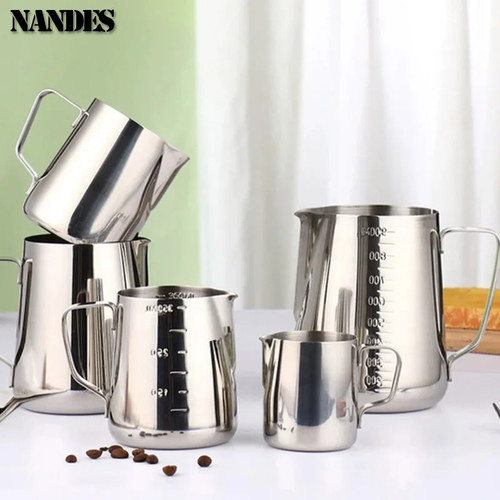 Stainless steel milk frother - steel,