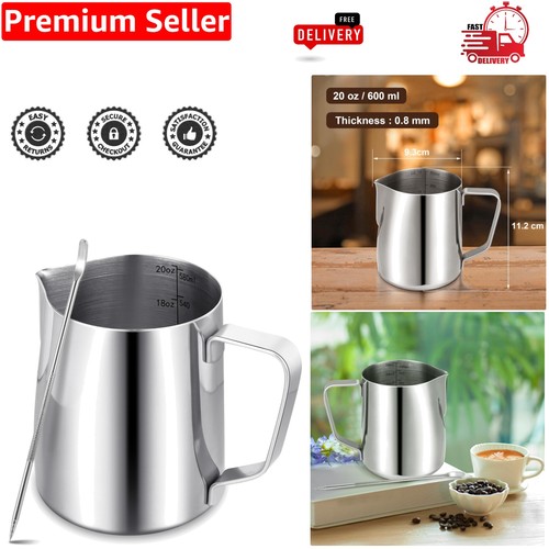 600ml stainless steel milk - stainless,