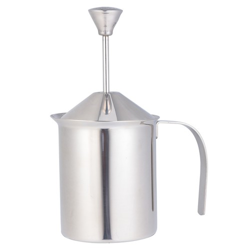 Manual milk frother - , stainless