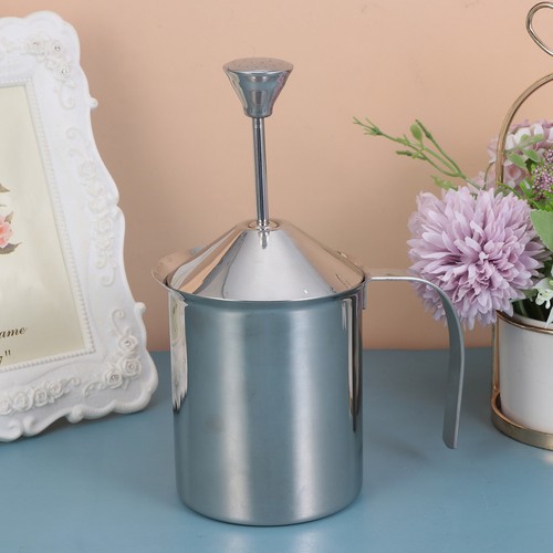Stainless steel milk frother - stainless,