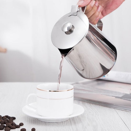 Stainless steel milk frother - stainless,